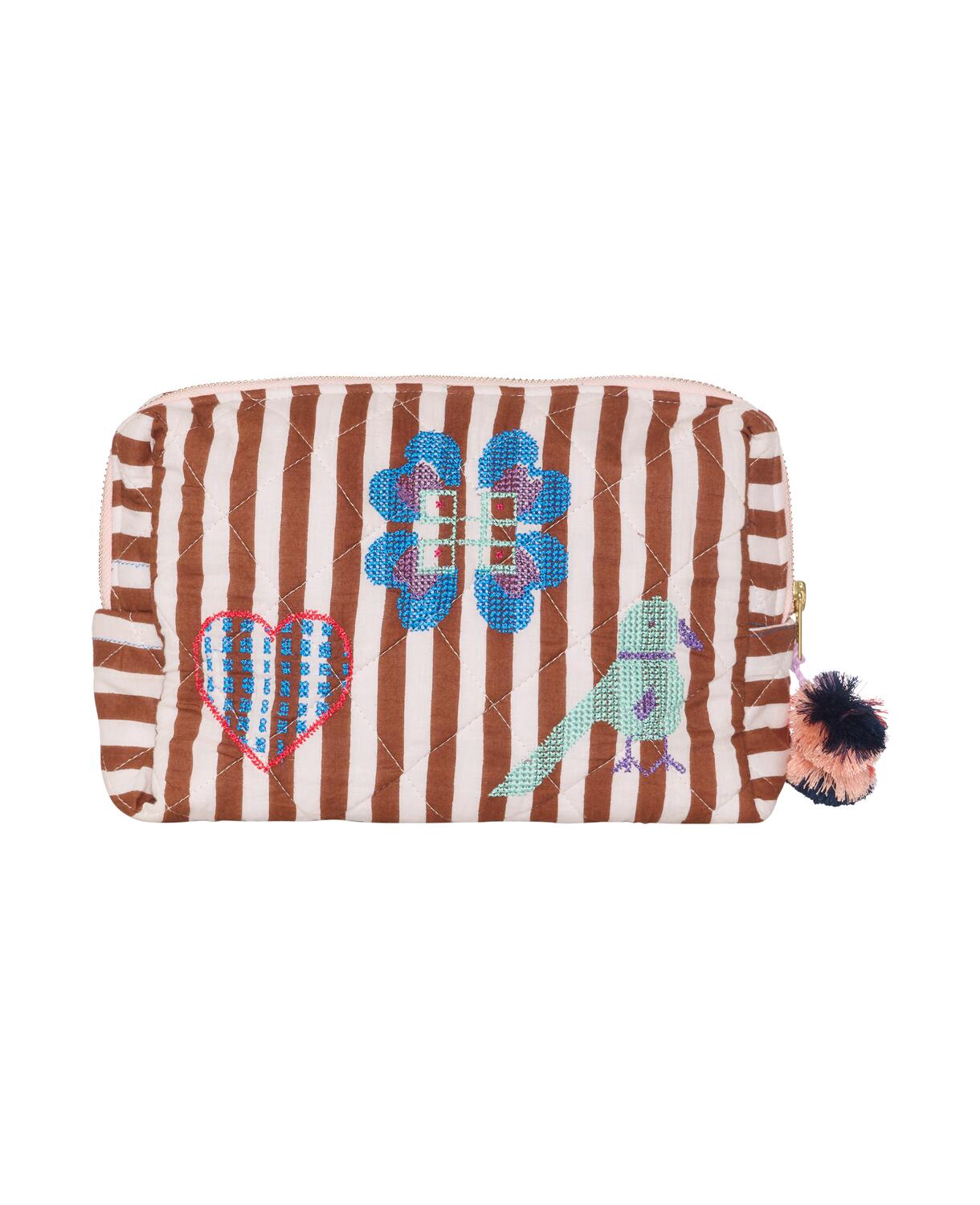 Rosea toilettaske - Brown Stripes